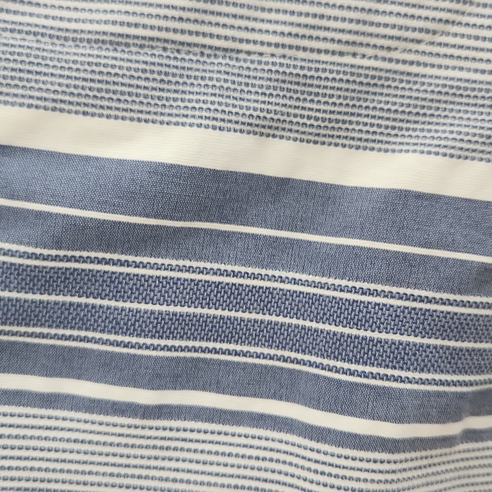 Kate Park Blue and White Striped Capris Size 8 - Picture 5 of 11
